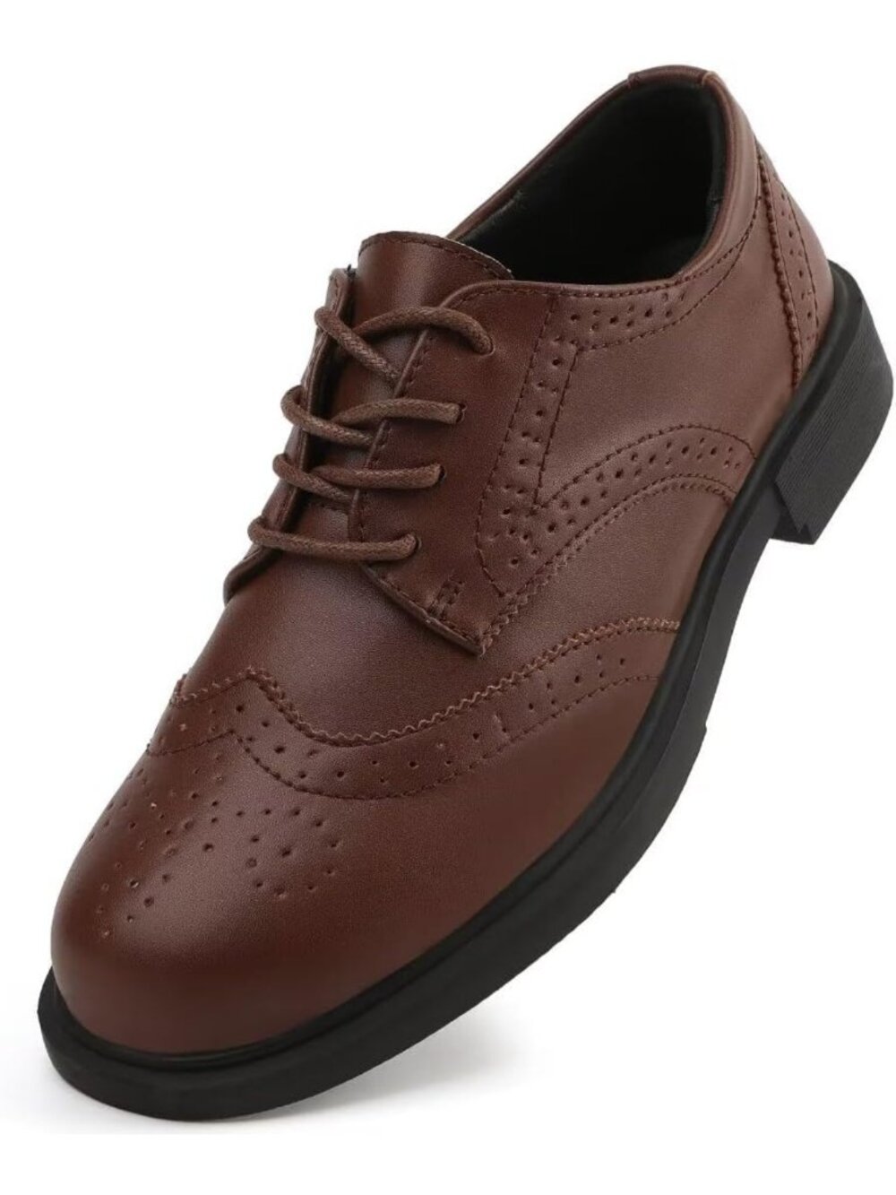 Stylish Women's Wingtip Brogue Oxfords - Lace Up Business Formal Dress Shoes